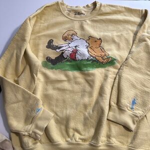 Disney Yellow Sweatshirt with Classic Character Design